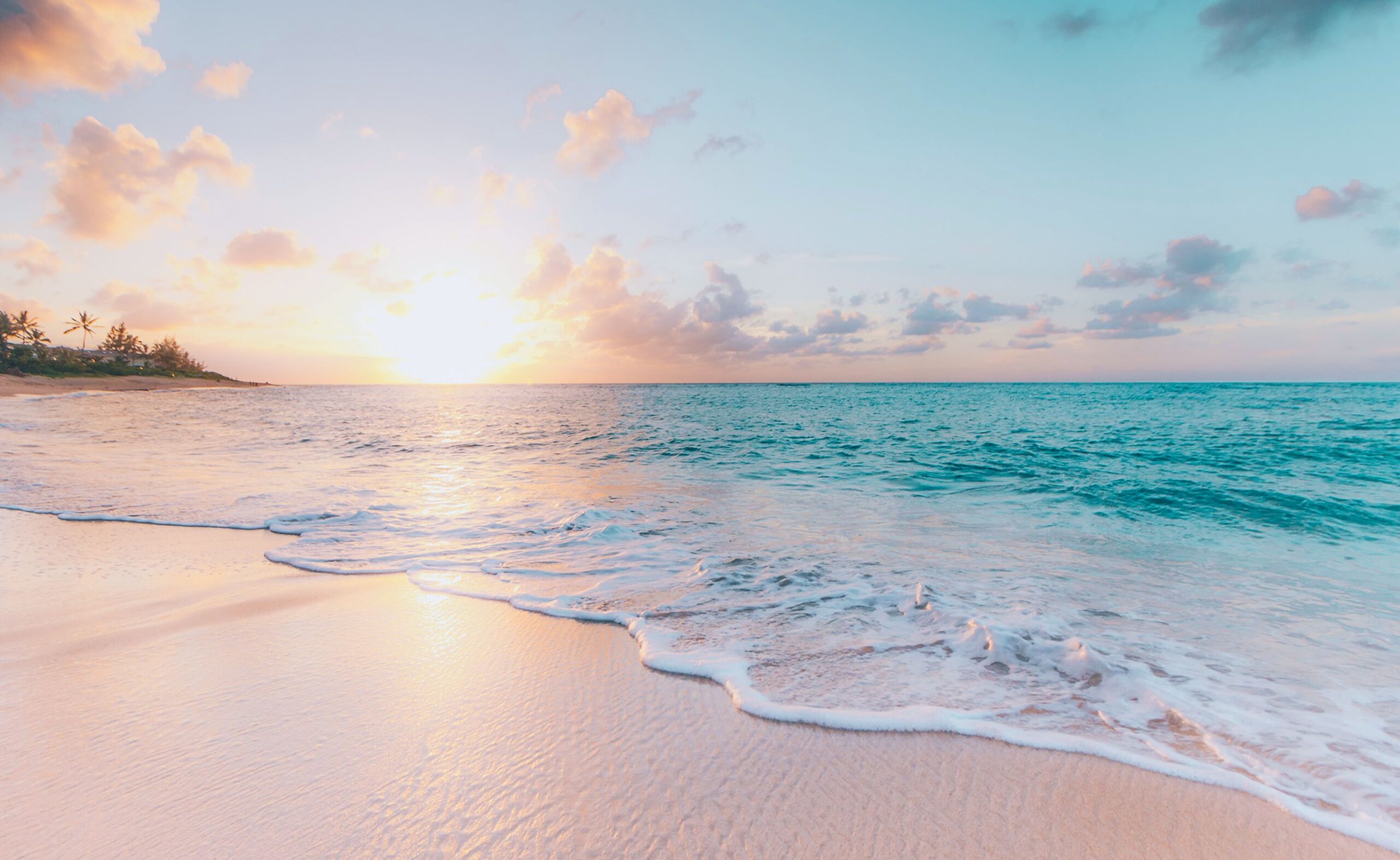 Beach at sunset