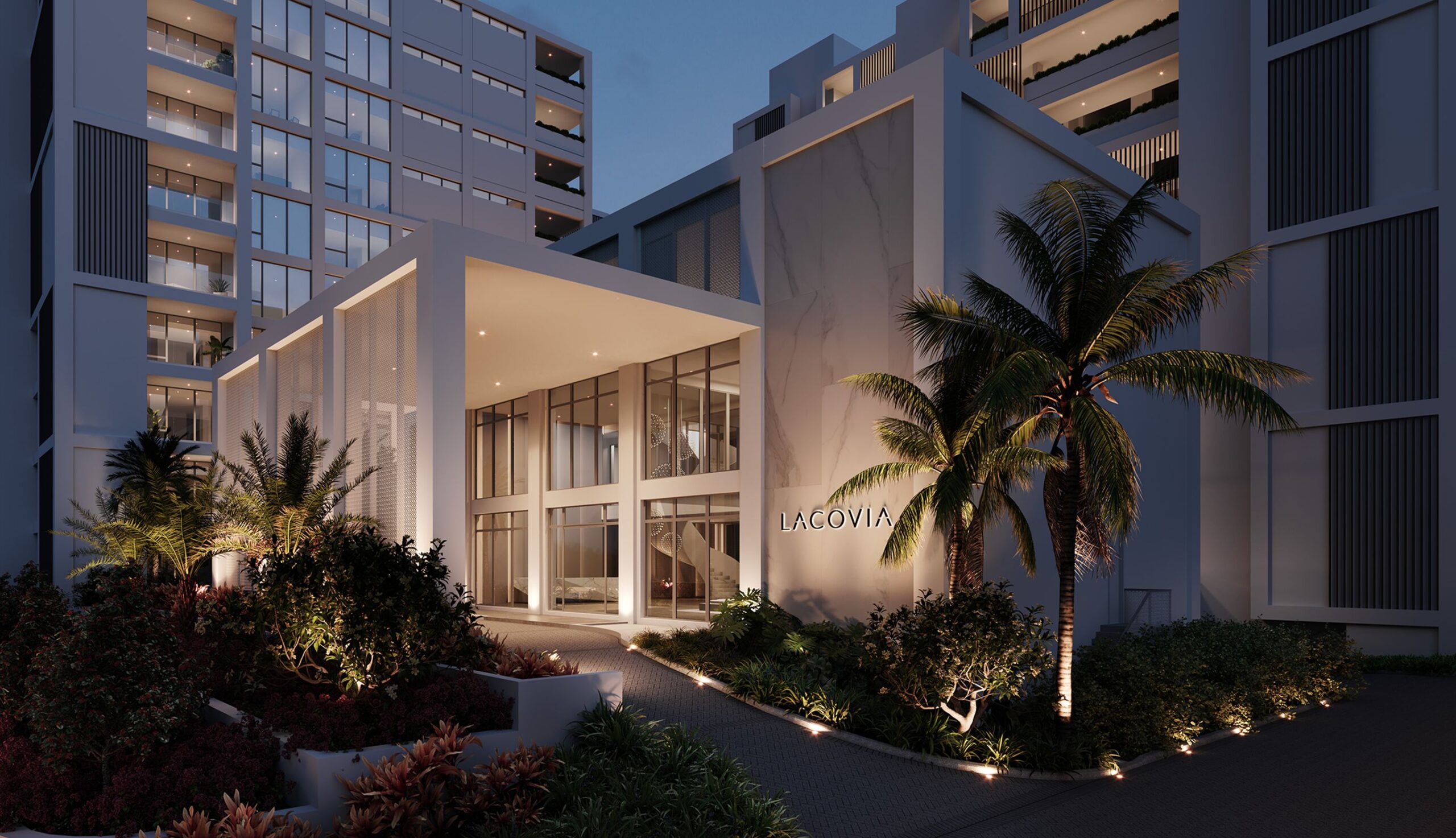 Exterior at night
