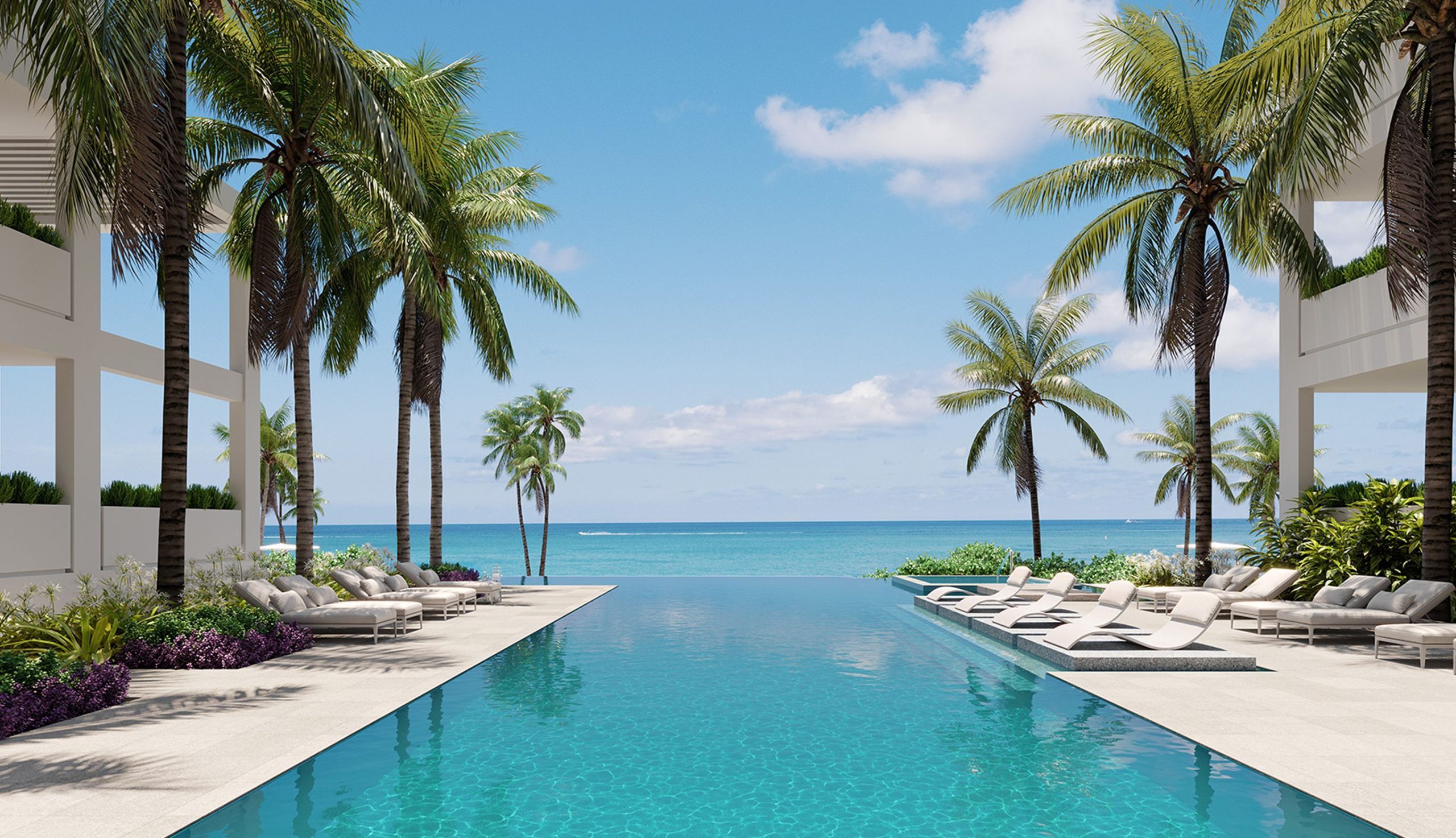 Pool overlooking the ocean