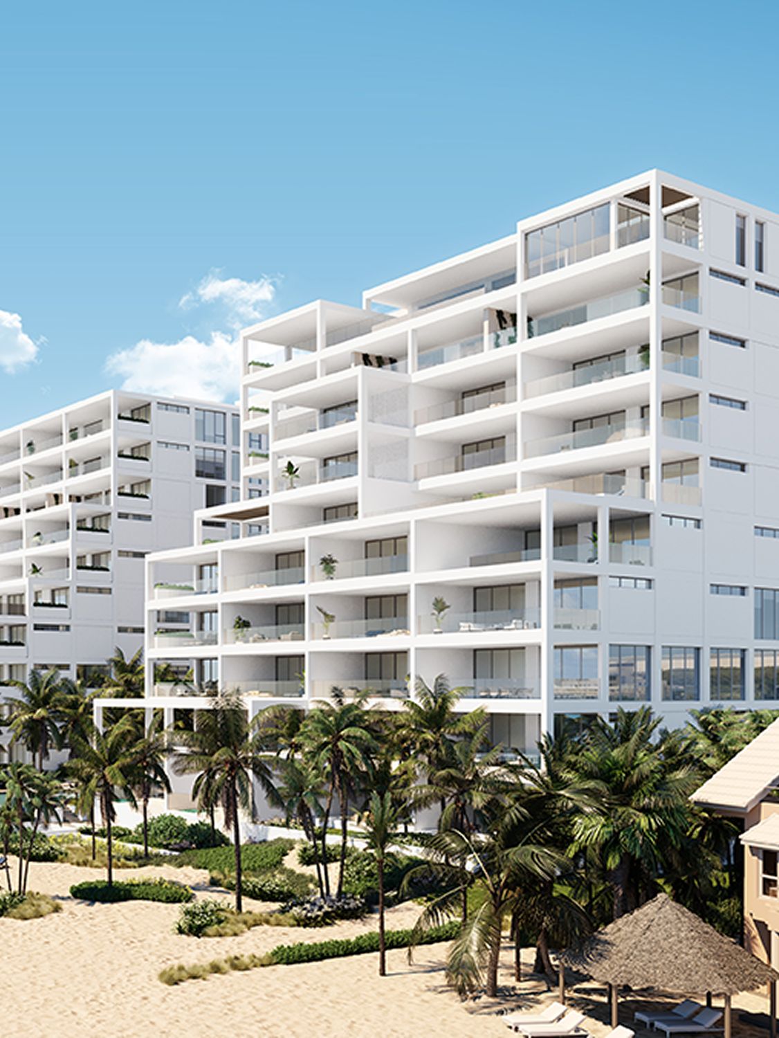 South tower exterior